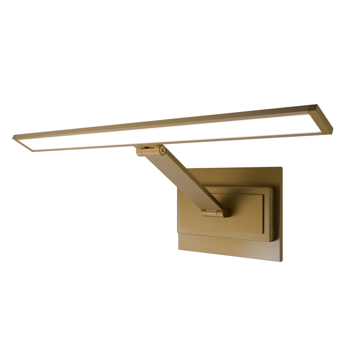 Aged Brass LED Picture Light from the Diver Collection