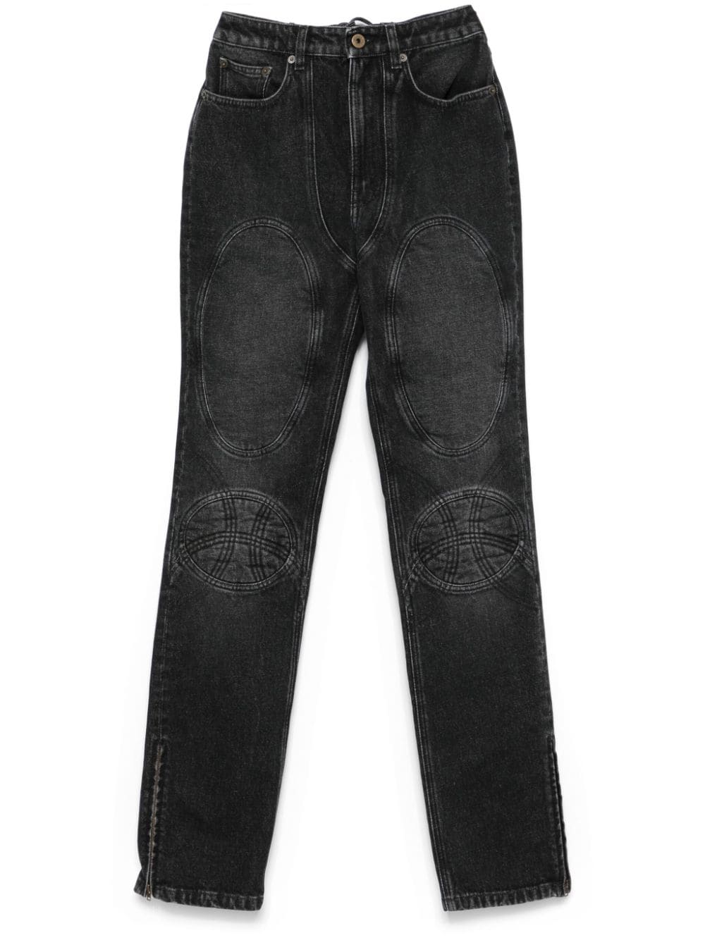 Lacing Knee Bonded Jeans