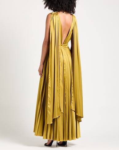 Woman Maxi dress Mustard Size 6 Polyester