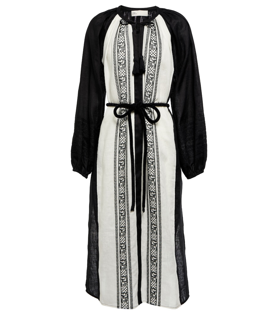 Tory Burch Embroidered linen kaftan