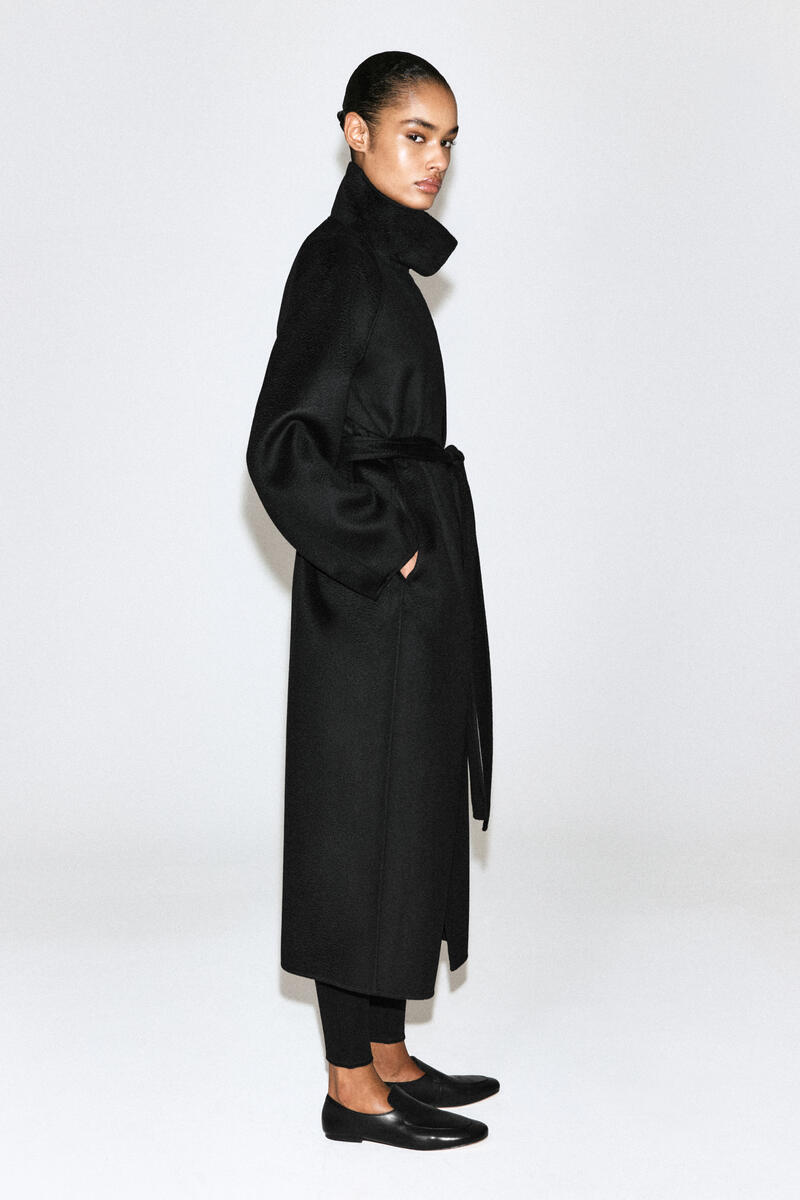 Belted Double-Faced Cashmere Coat