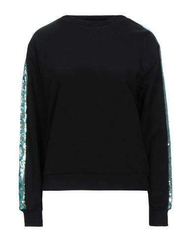 Woman Sweatshirt Black Size S Cotton
