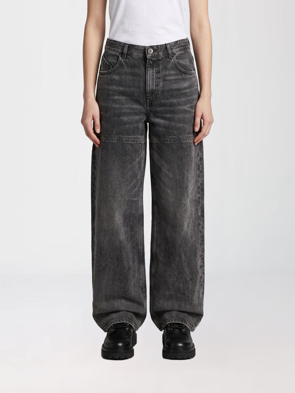 Jeans Woman color Black