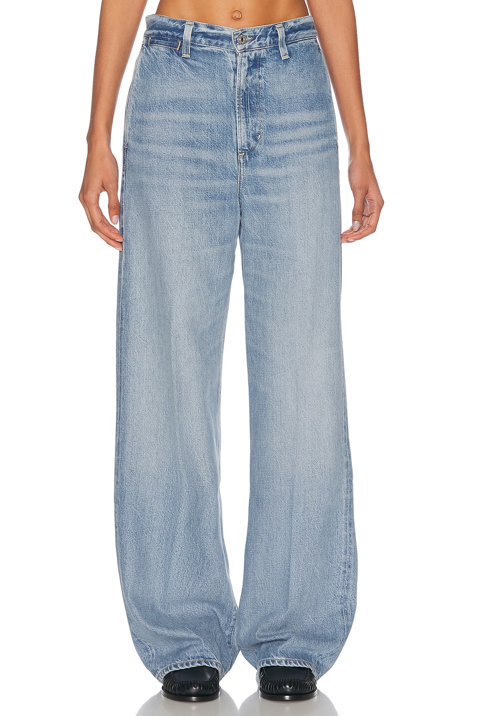 Citizens of Humanity Ayla Polish Trouser Jeans in Chalice - Blue. 25 also