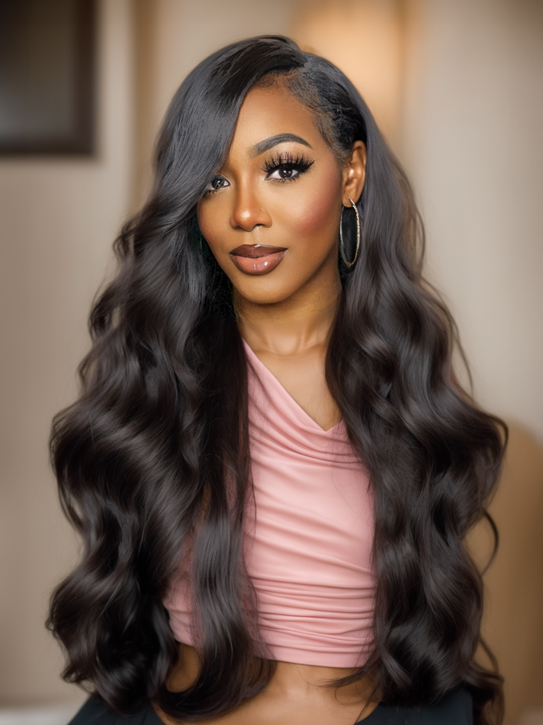 [20"=$79] Unice Body Wave Beginner Friendly V Part Wig No Leave Out Super Natural Human Hair Wig