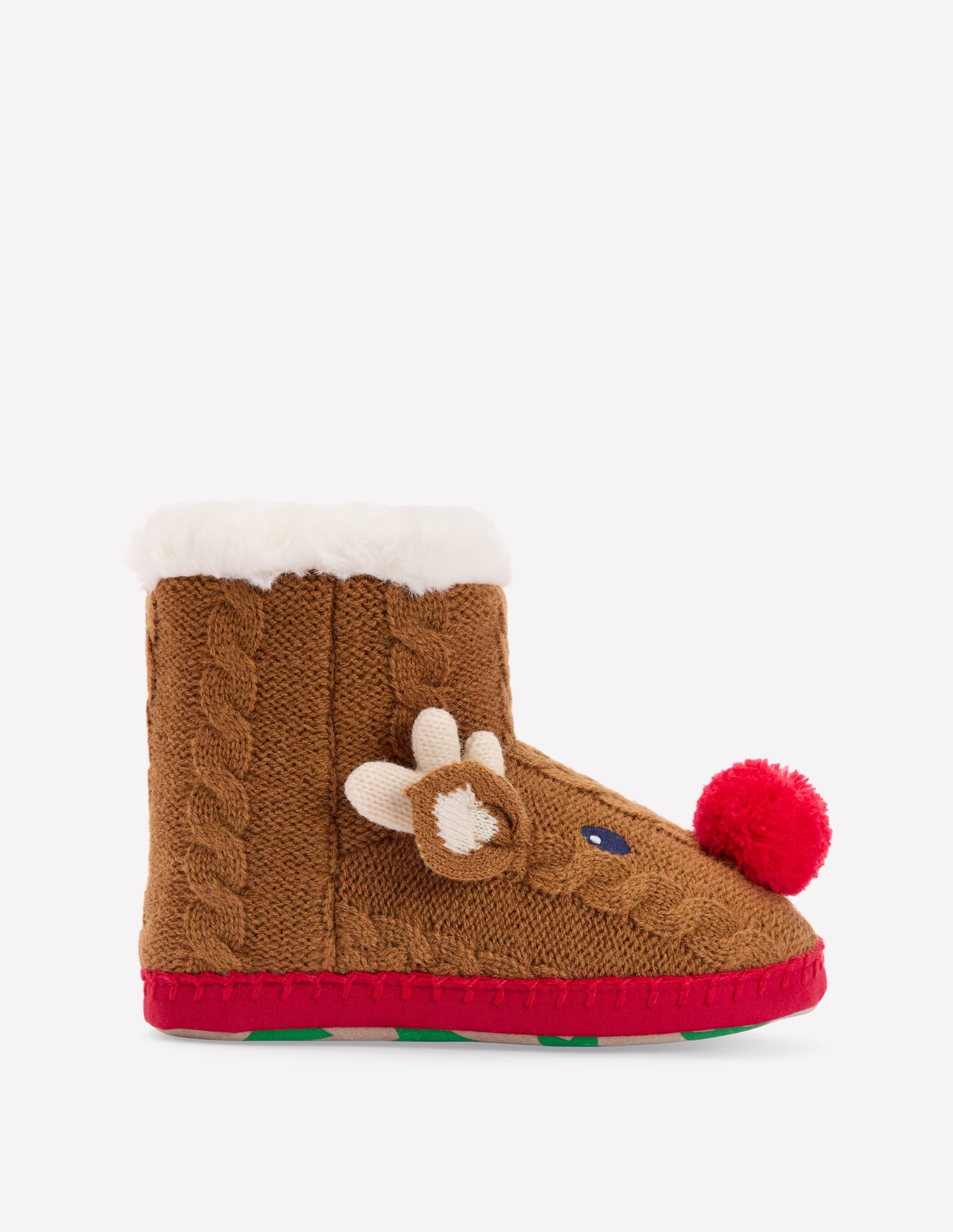 Novelty Slipper Boots Reindeer