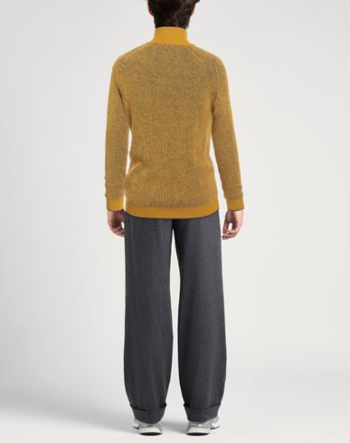 Man Cardigan Mustard Size 40 Merino Wool, Alpaca wool, Recycled polyacrylic, Polyamide