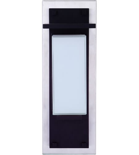 Stainless Steel Midnight LED Outdoor Lantern from the Heights Collection