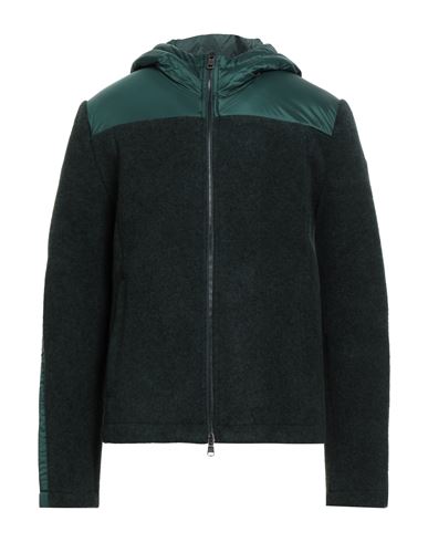 Man Jacket Dark green Size 42 Polyester, Acrylic, Virgin Wool, Elastane, Polyamide