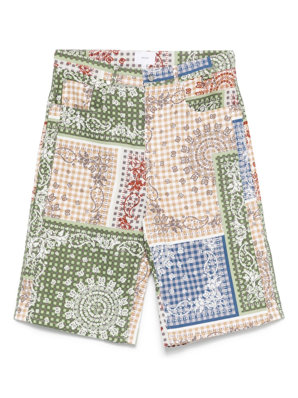 Bandana traxedo shorts - Green