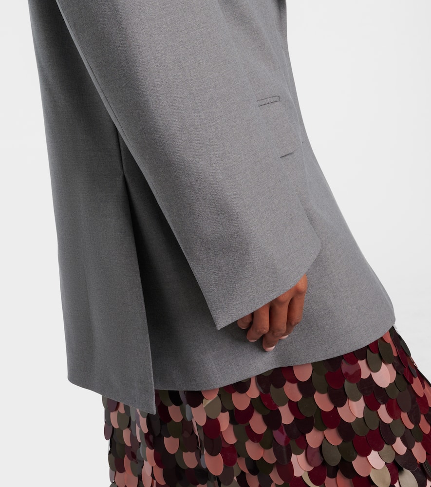 Wool-blend blazer