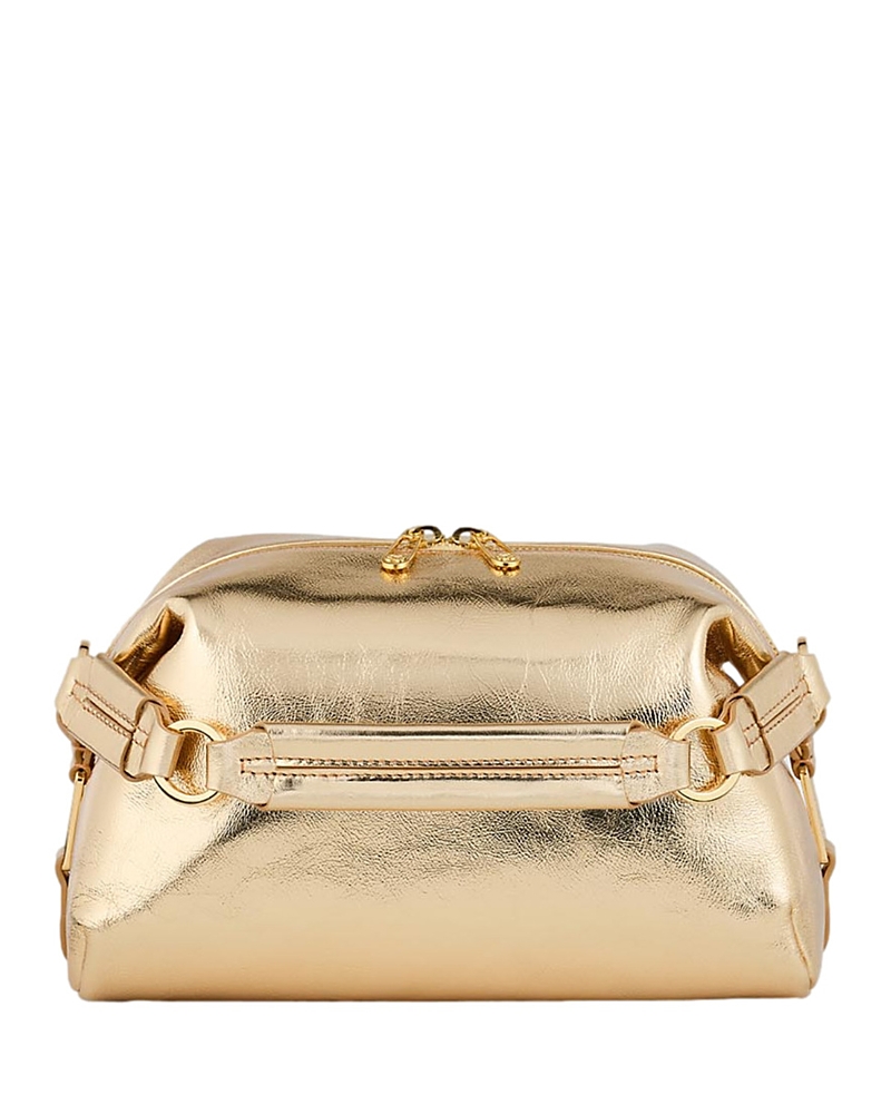 Metallic leather tote bag - Gold