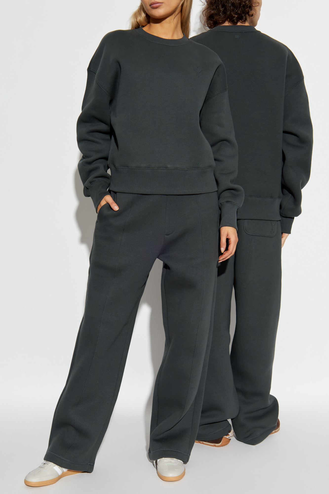 Sweatshirt With Logo, Unisex, Grey