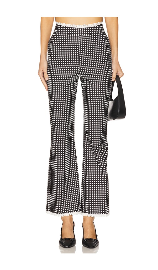 WeWoreWhat Crop Straight Pant in Black.  8. Also in 0, 00, 10