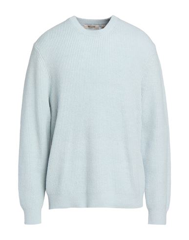 Man Sweater Sky blue Size L Merino Wool, Nylon, Cotton