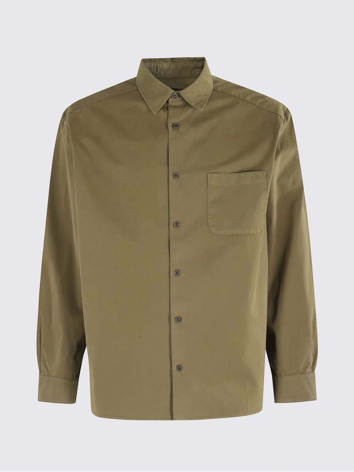 Shirt A. P.C. Men color Military