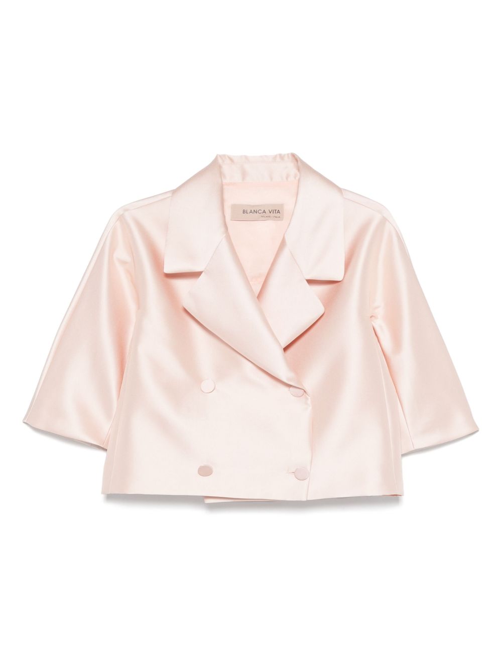 Blanca Vita satin blazer - Neutrals