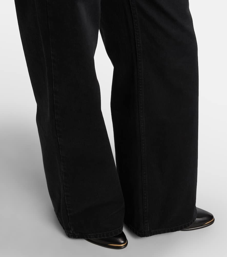 Lemony wide-leg jeans
