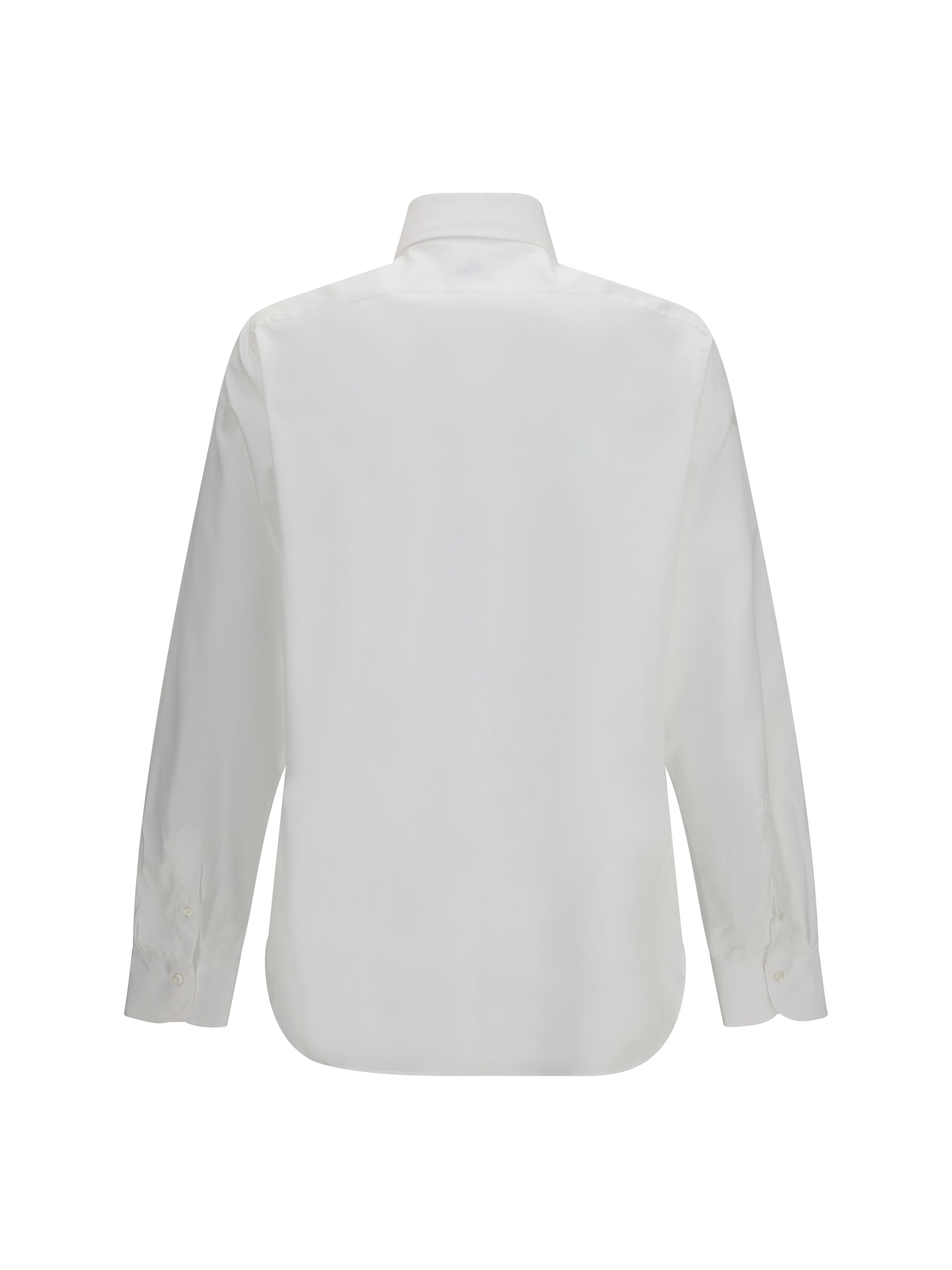 Egyptian Poplin Cotton Shirt — White