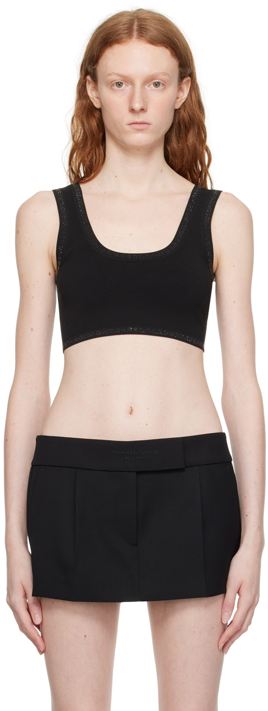 Black jersey camisole