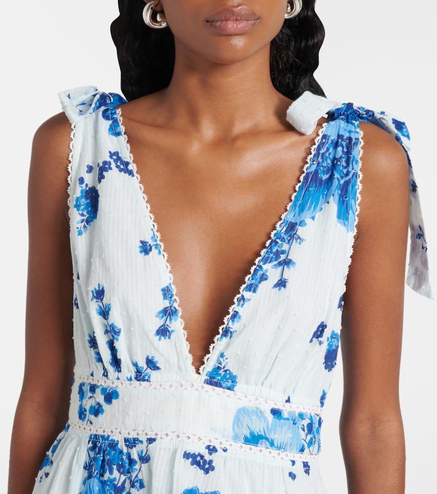 Cara floral cotton minidress
