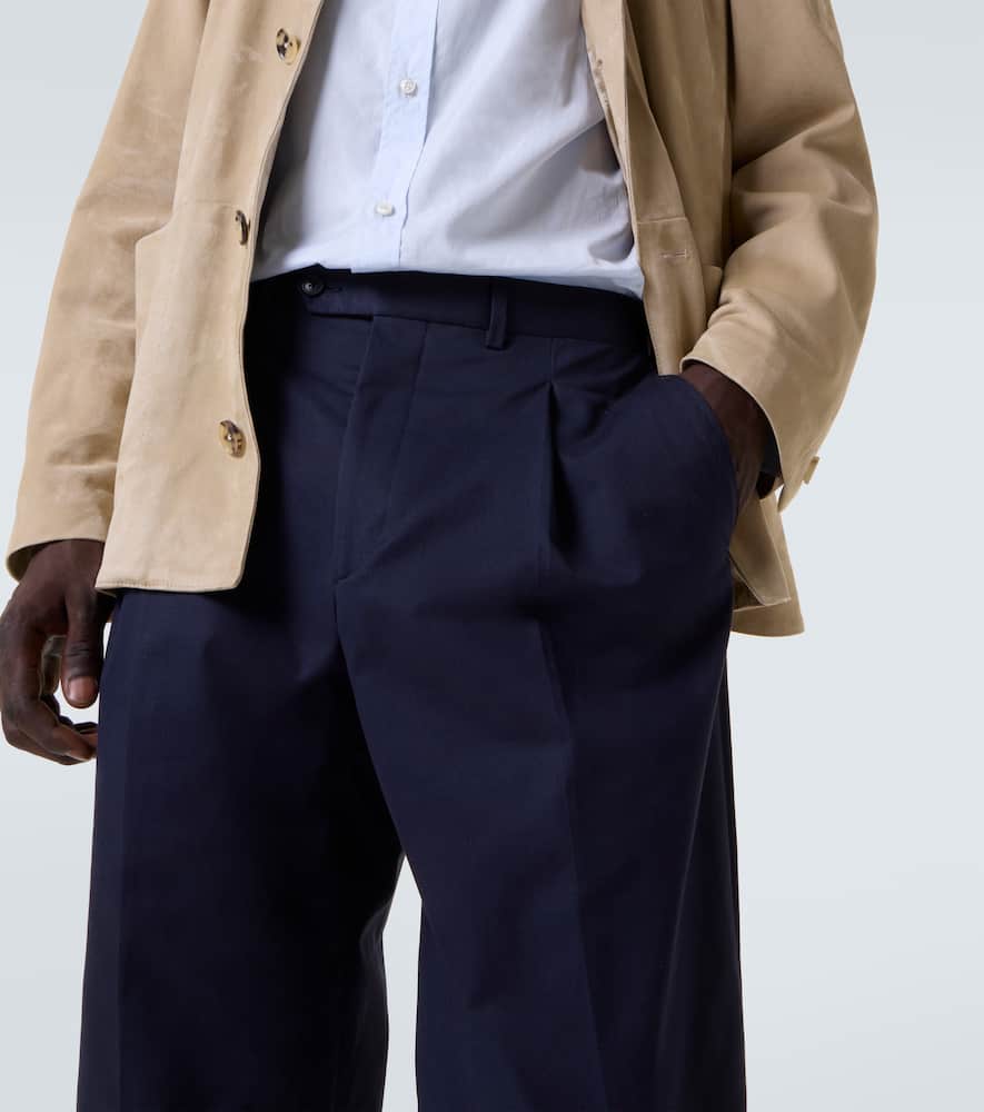 Amo cotton and cashmere straight pants