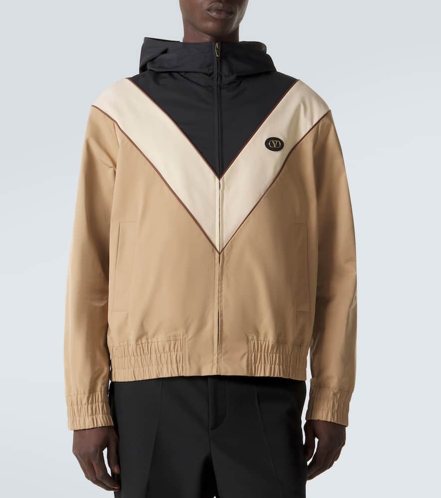 VLogo striped jacket