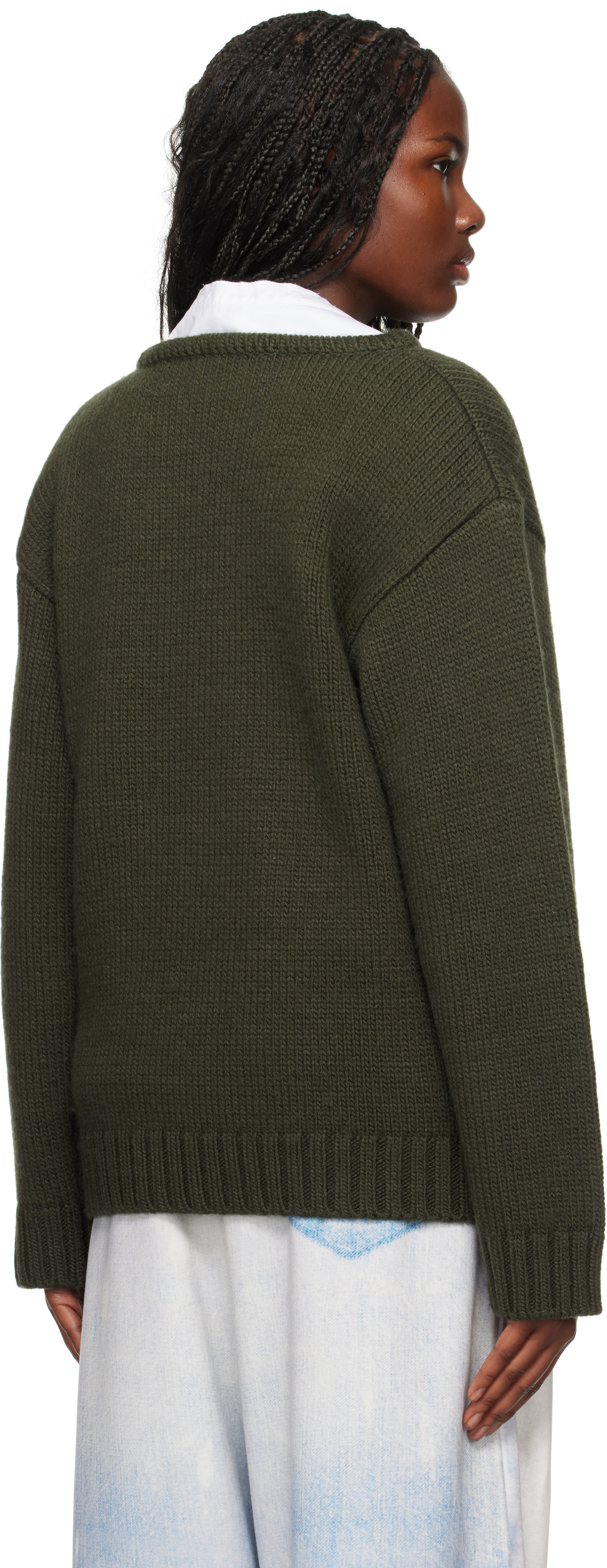 OPEN YY Khaki Shaggy Dog Sweater