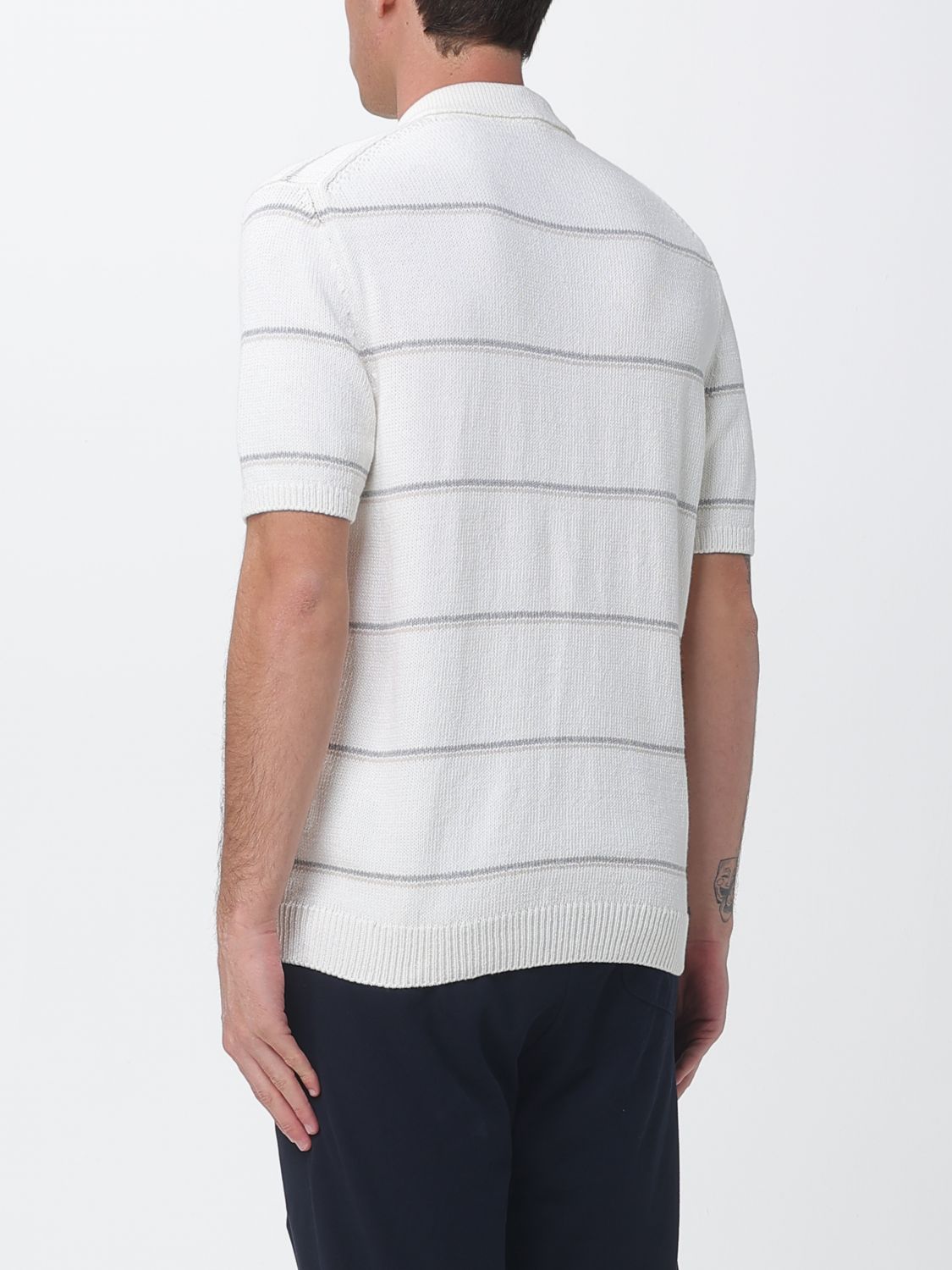 Polo Shirt Men color Grey