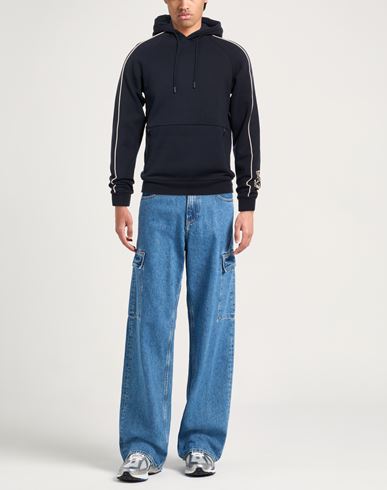 Man Sweatshirt Midnight blue Size XS Cotton