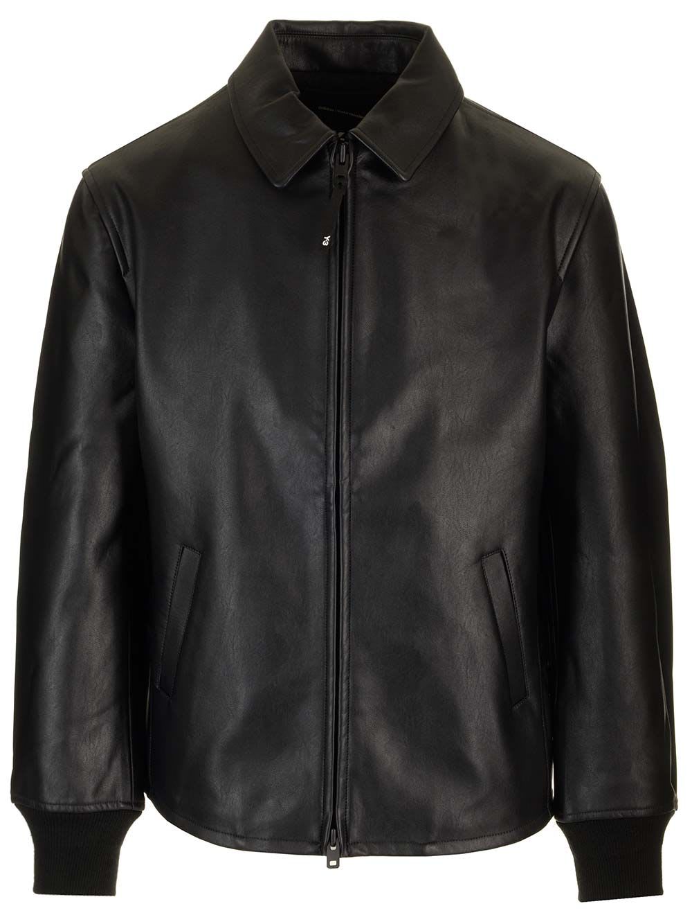 Pleather faux-leather jacket - Black