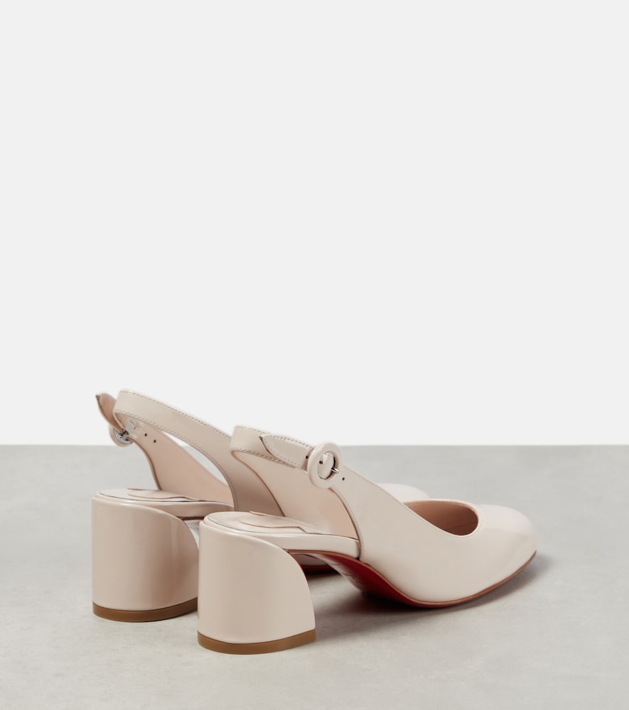 So Jane patent leather slingback pumps