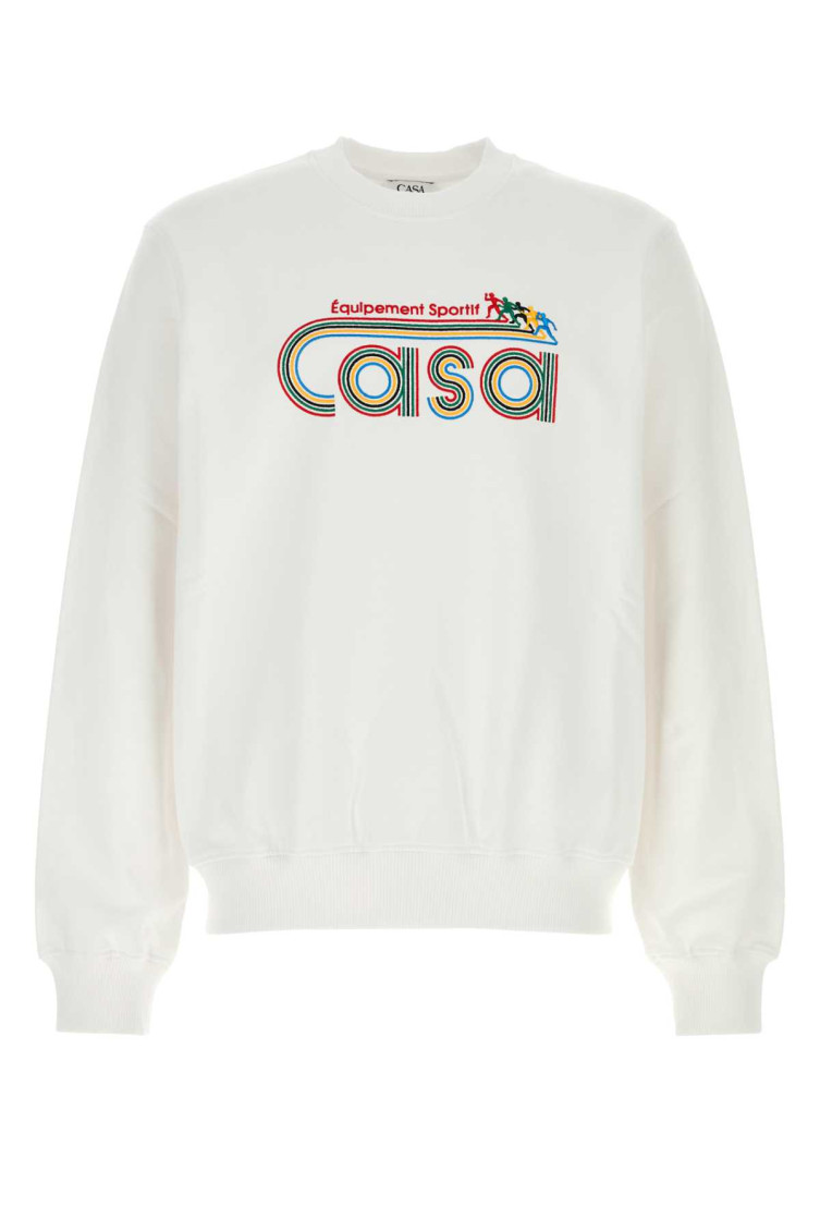 White Cotton Sweatshirt