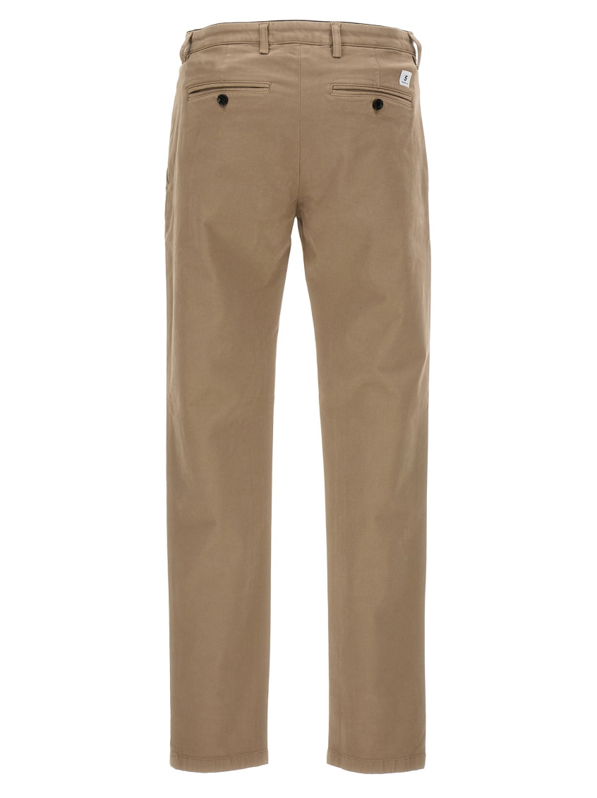 -Mike Pantaloni Beige-Uomo