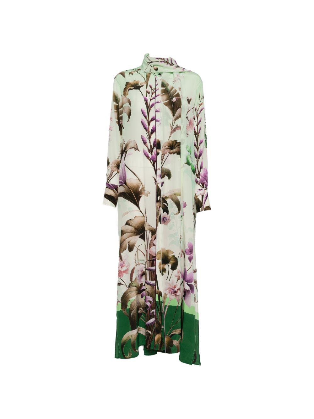 Printed silk dress