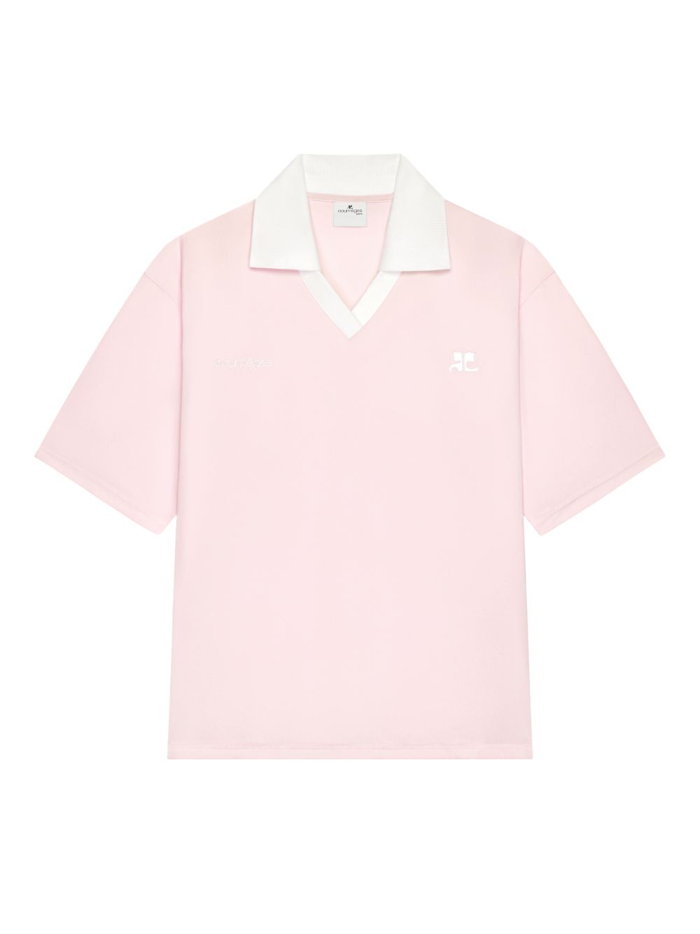 Logo oversize polo shirt