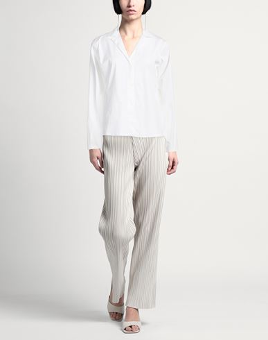 Woman Shirt White Size 16 Cotton, Polyamide, Elastane