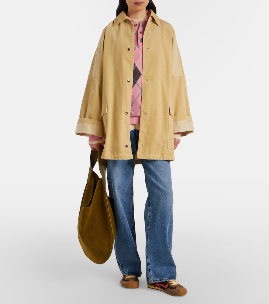 Bow barrel-leg jeans