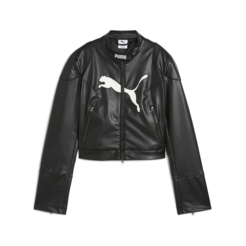 Future Archive Pleather Racer Full Zip Jacket