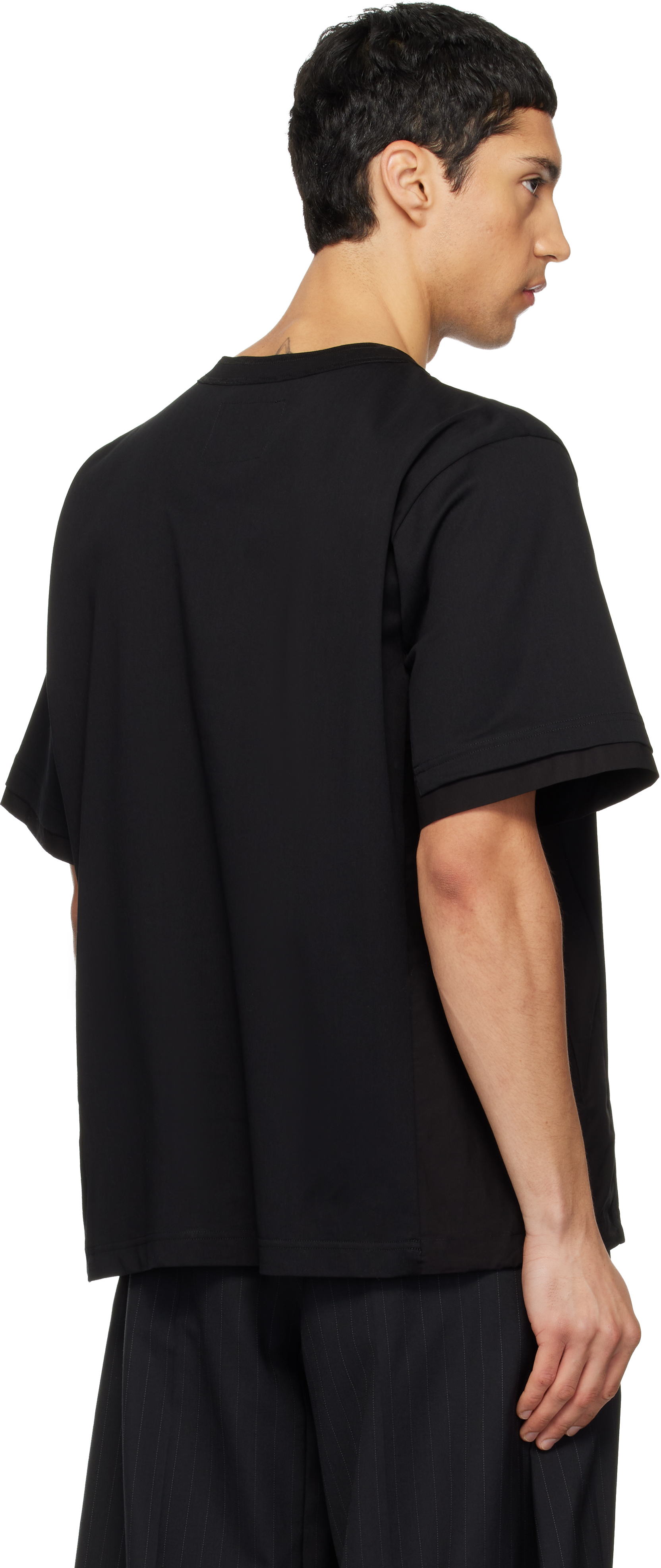 Black Cotton Typewriter & Cotton Jersey T-shirt