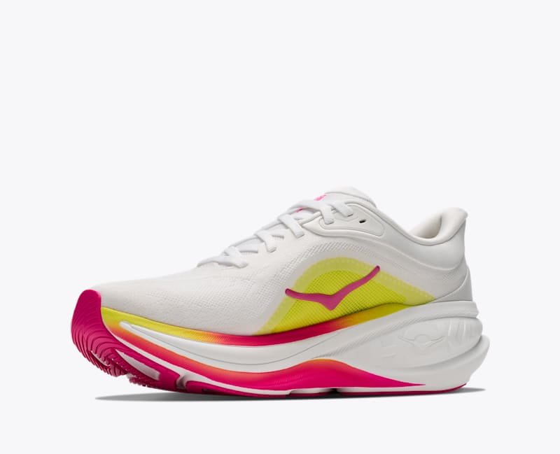 HOKA Women's Clifton PRO Shoes in Frost/Hoka Citrus