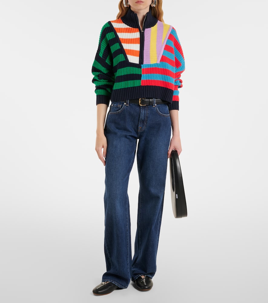 Tess high-rise straight jeans