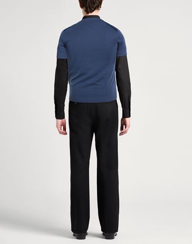 Man Sweater Navy Size 42 Lyocell, Cotton