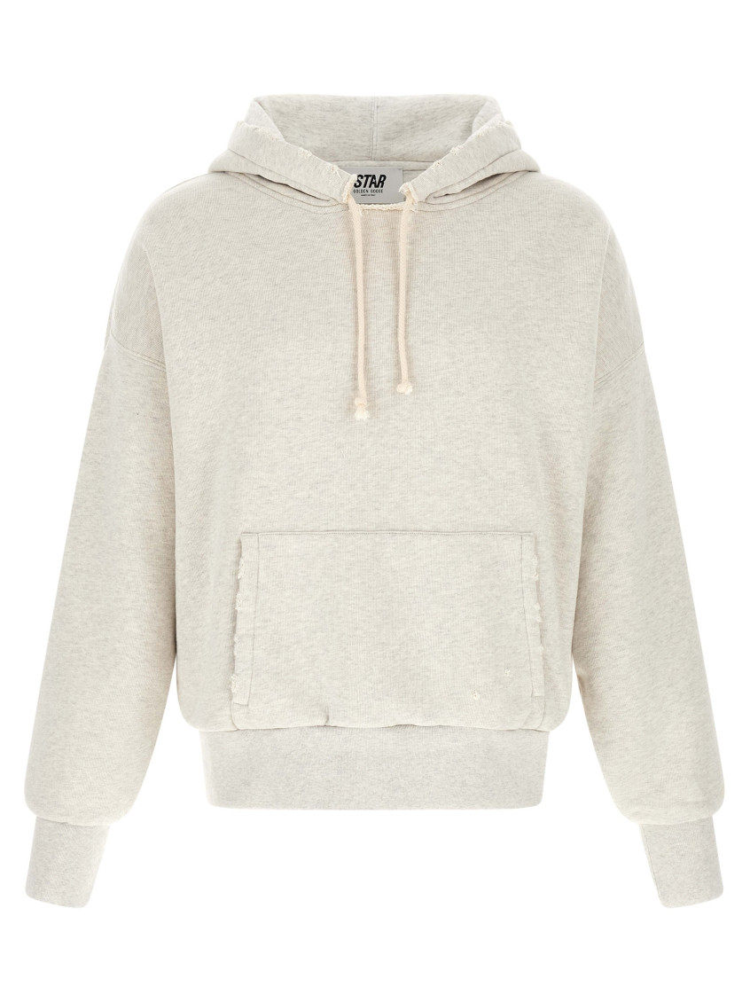 Golden Goose - star graphic hoodie hood kangaroo pocket