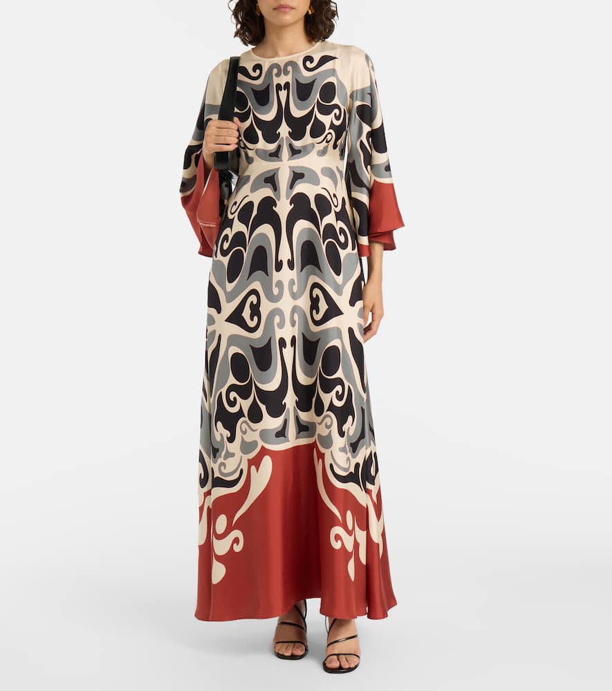 Phoenix Placée silk twill maxi dress