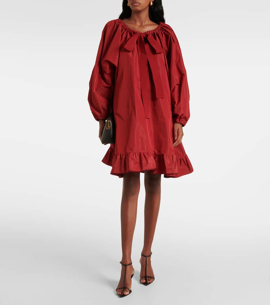 Frill ruffled midi dress