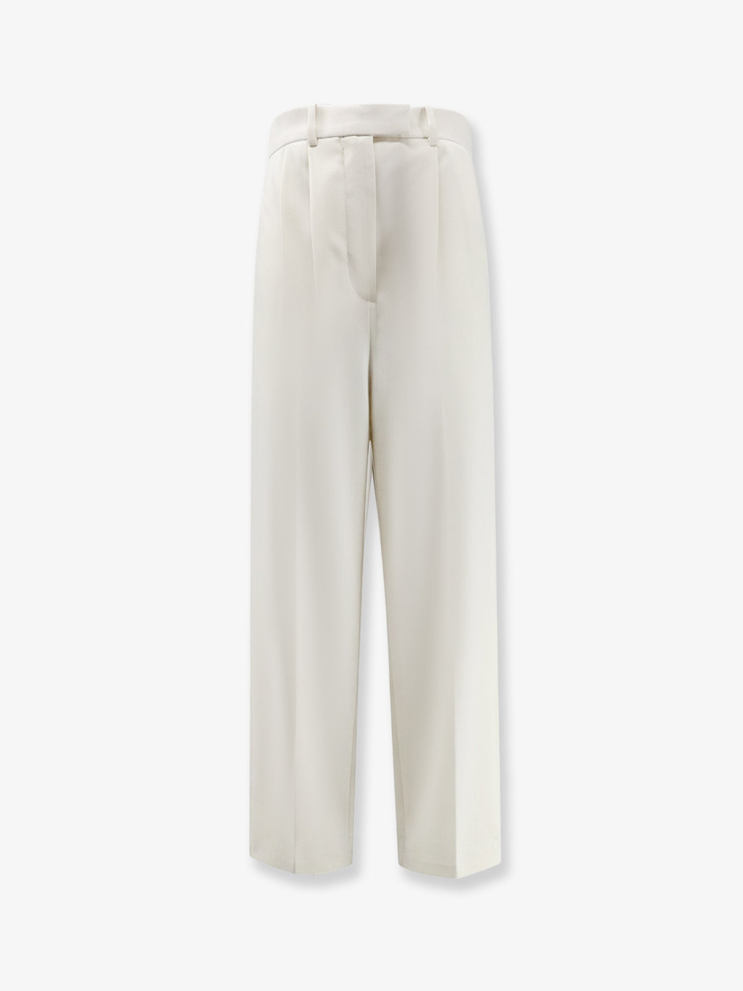 Wool and Mohair Trousers — White