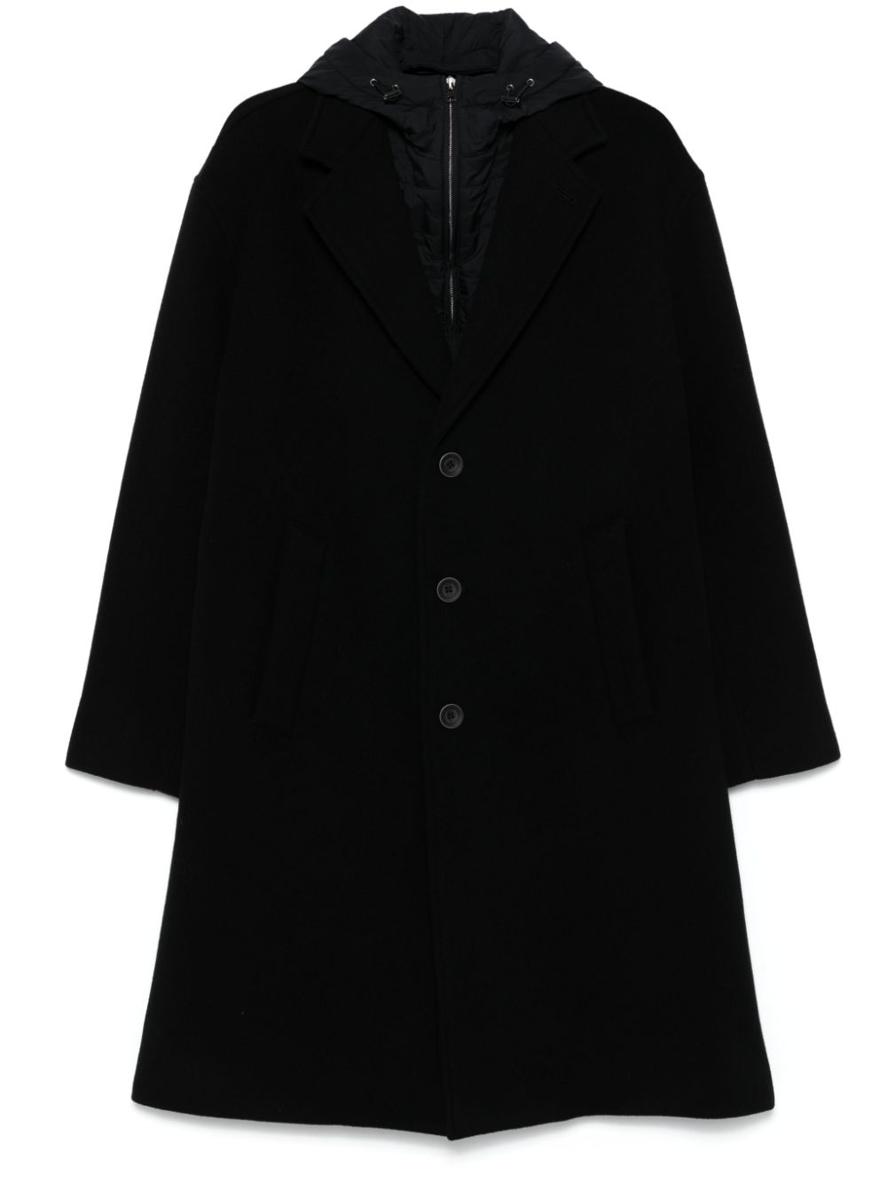 Hooded coat - Black
