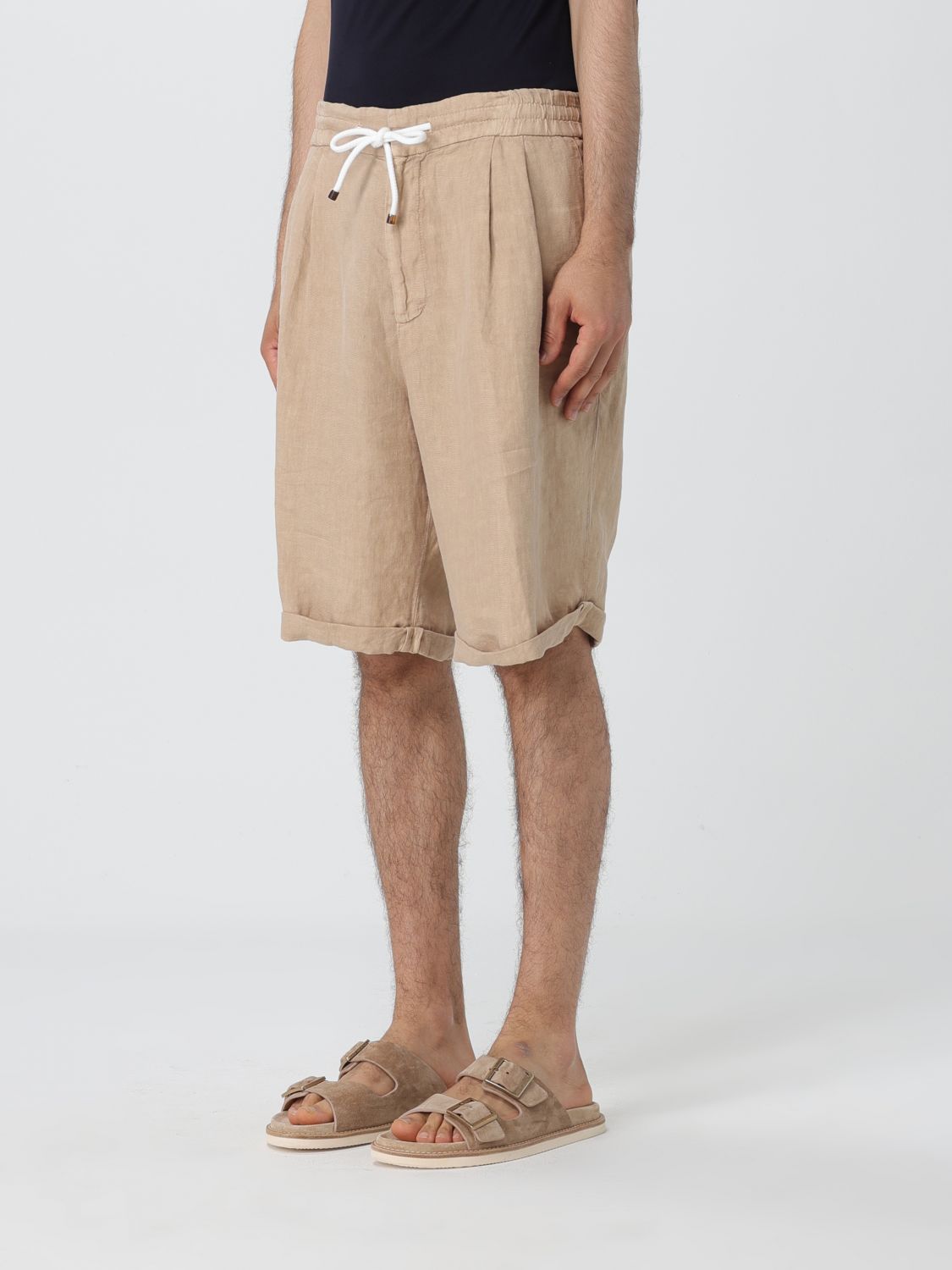 Short Men color Beige
