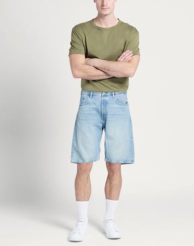 Man Denim shorts Blue Size 30 Cotton, Recycled cotton